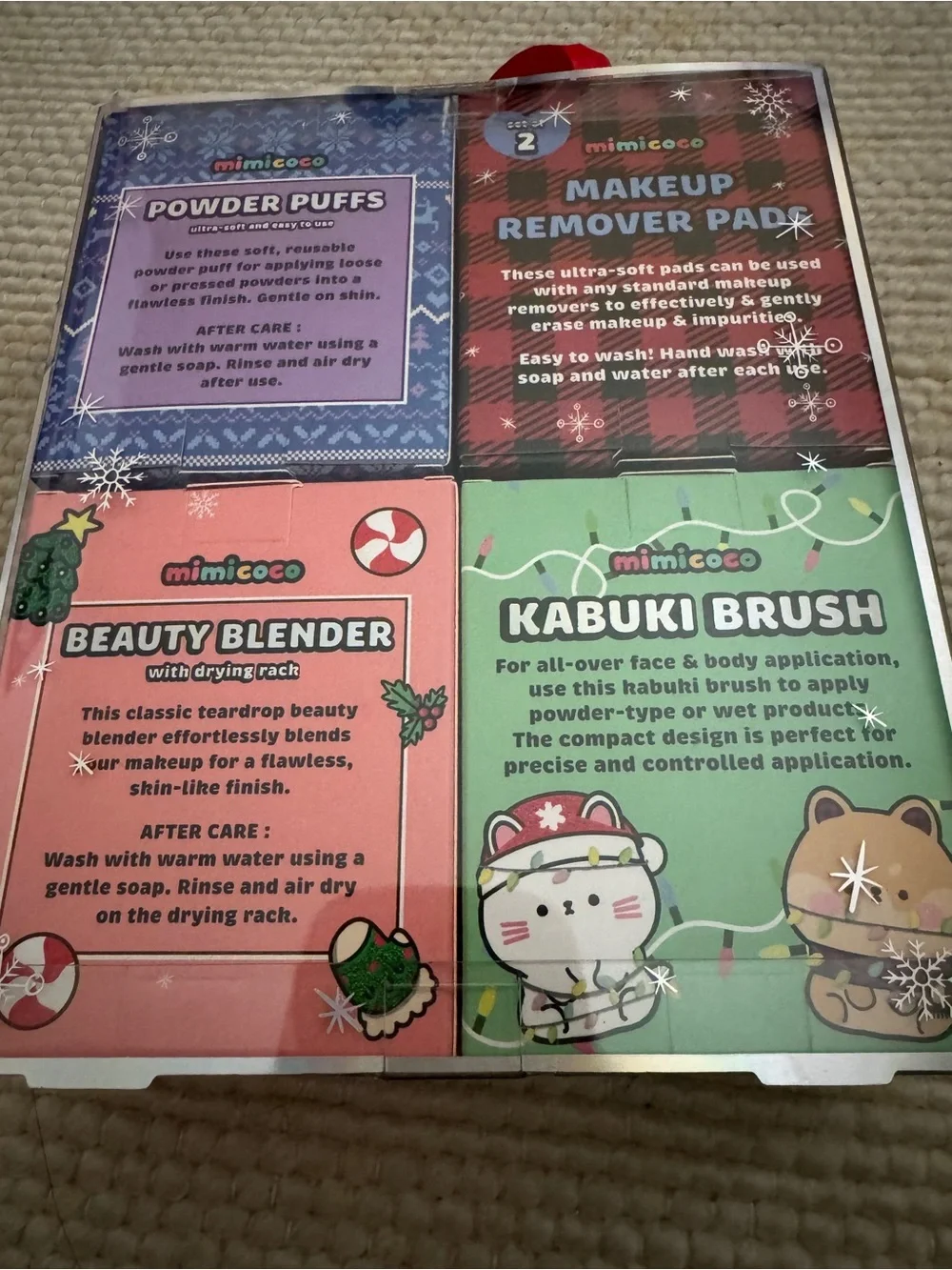 KABUKI Blender Powder Puffs,Brush and Makeup Pads (GIFT SET)